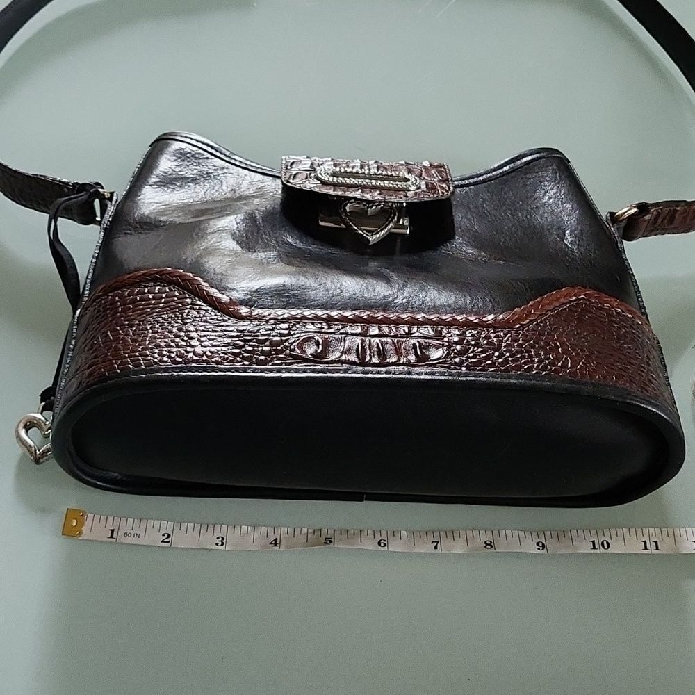 Brighton Black and Brown Shoulder Bag - Picture 11 of 14